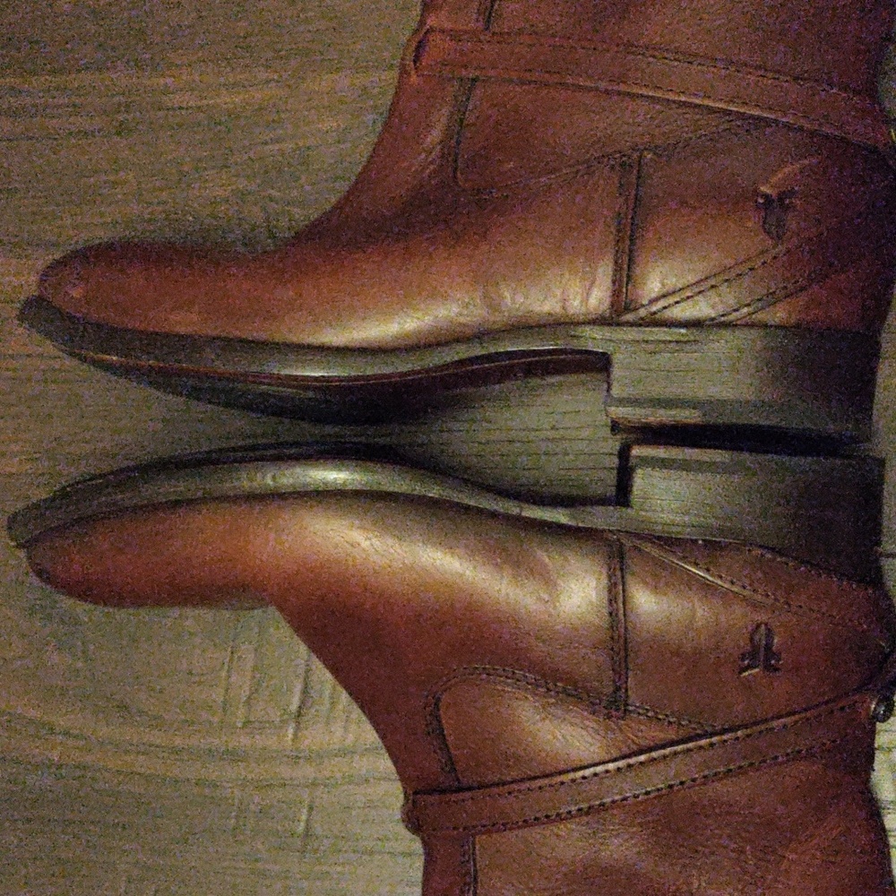 Frye and Co."Lindsay" Redwood Leather Tall Riding Boots #76976 - Picture 7 of 15